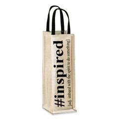 "INSPIRED" wine tote